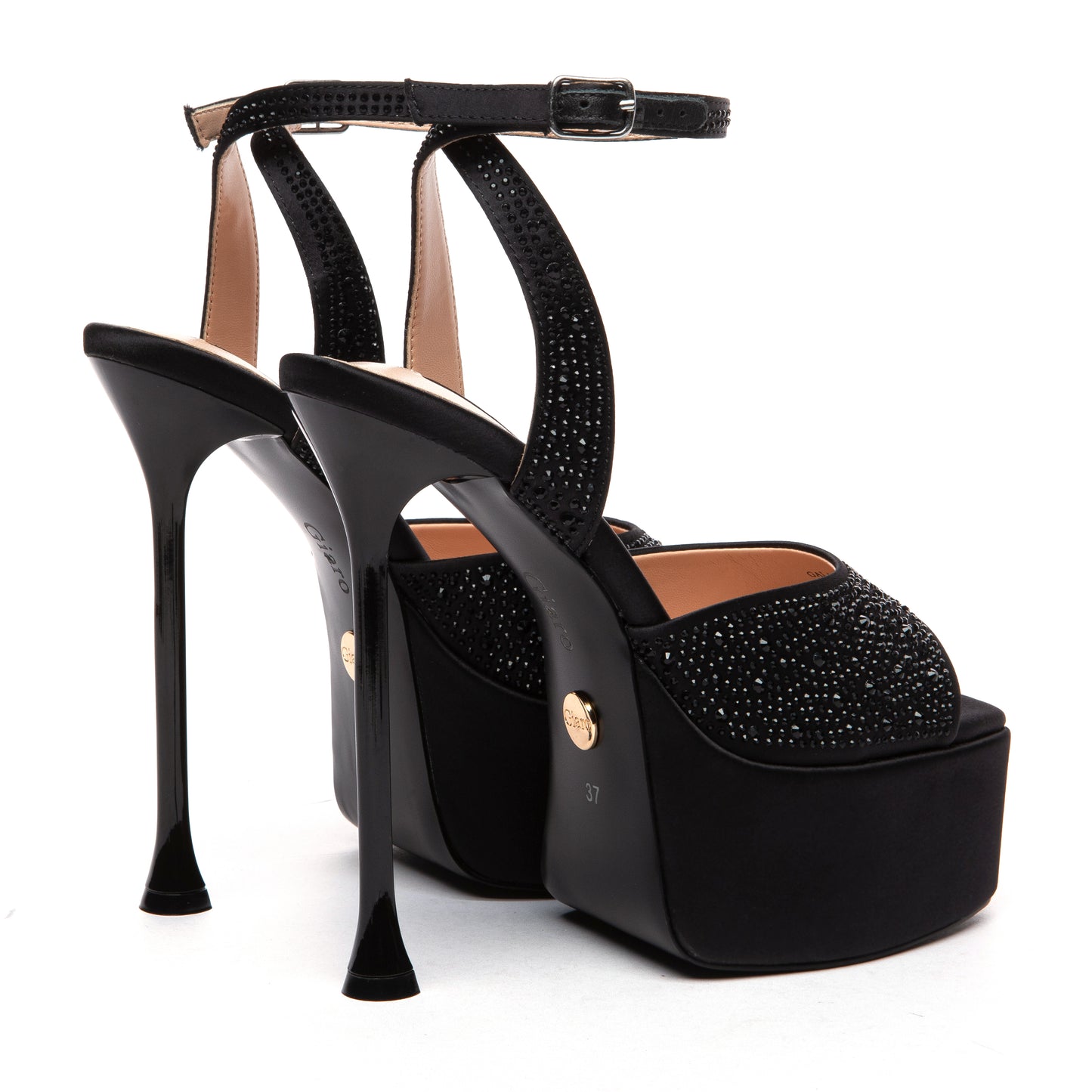 GALA BLACK SATIN/ BLACK JEWEL