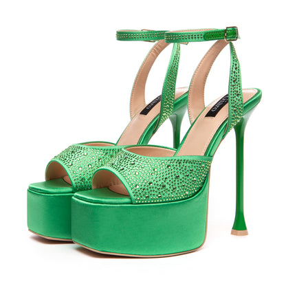 GALA GREEN SATIN